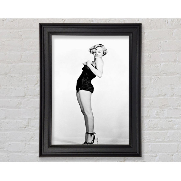 Ebern Designs Marilyn Monroe Swimsuite Single Picture Frame Print